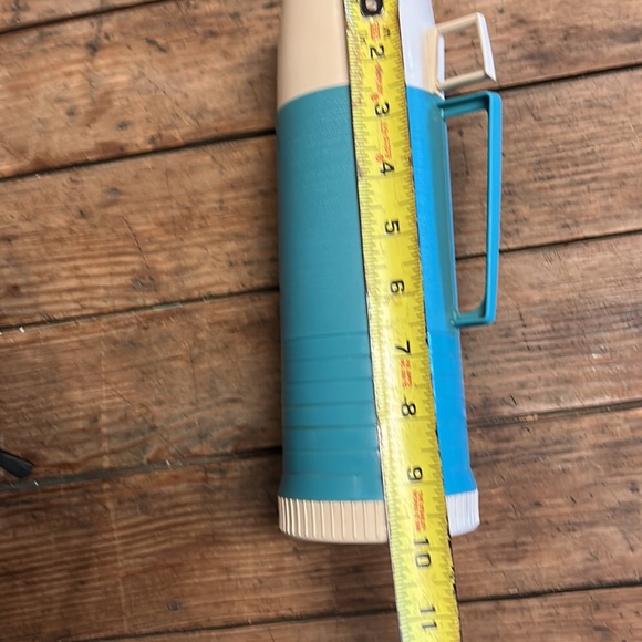 Vintage Turquoise glass lined Thermos - Picture 6 of 8